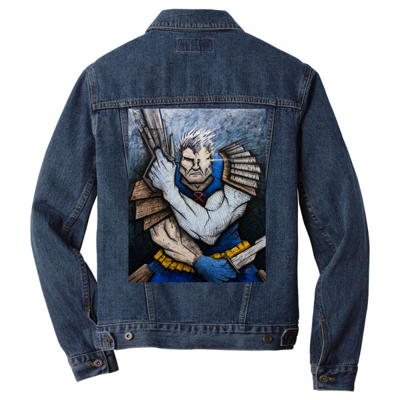 Cable Of The New Mutants Men Denim Jacket by moalimbano3 | Artistshot