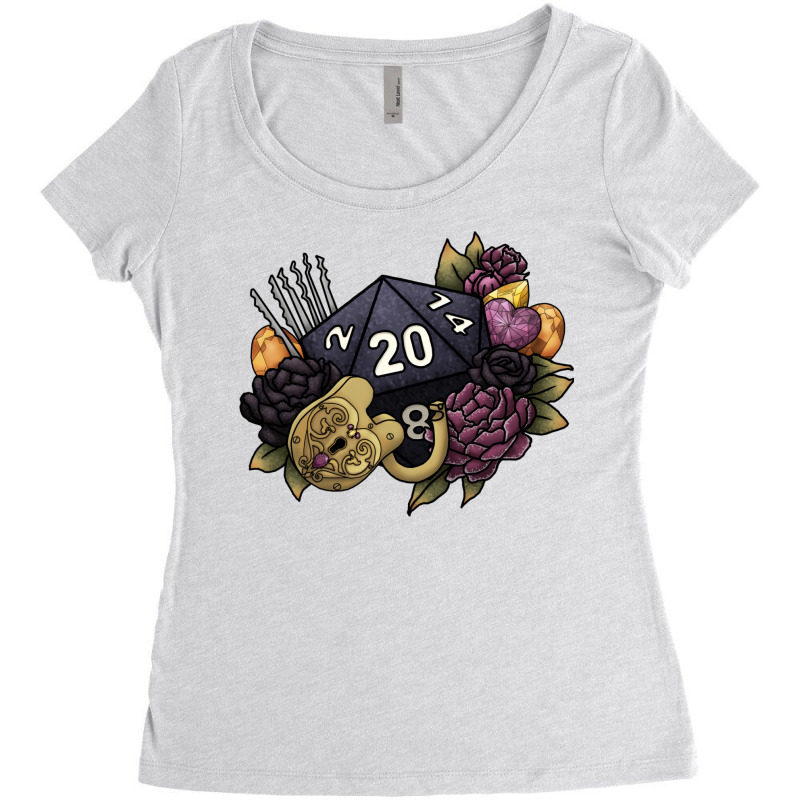 Rogue Class D20 Series 2   Tabletop Gaming Dice Women's Triblend Scoop T-shirt | Artistshot