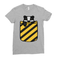 Badger In Pocket Ladies Fitted T-shirt | Artistshot