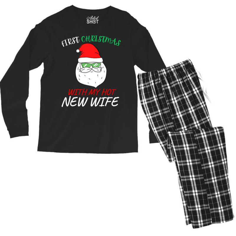 First Christmas With My Hot New Wife Men's Long Sleeve Pajama Set by hismanmurschz | Artistshot