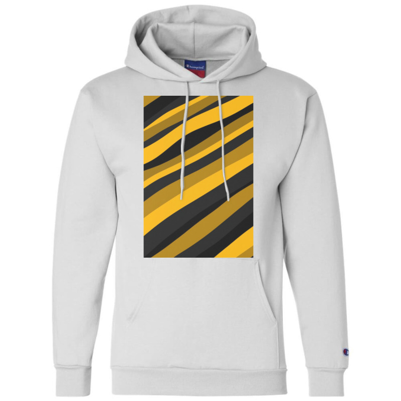 Black And Yellow Stripes Champion Hoodie by maasensabaghd | Artistshot