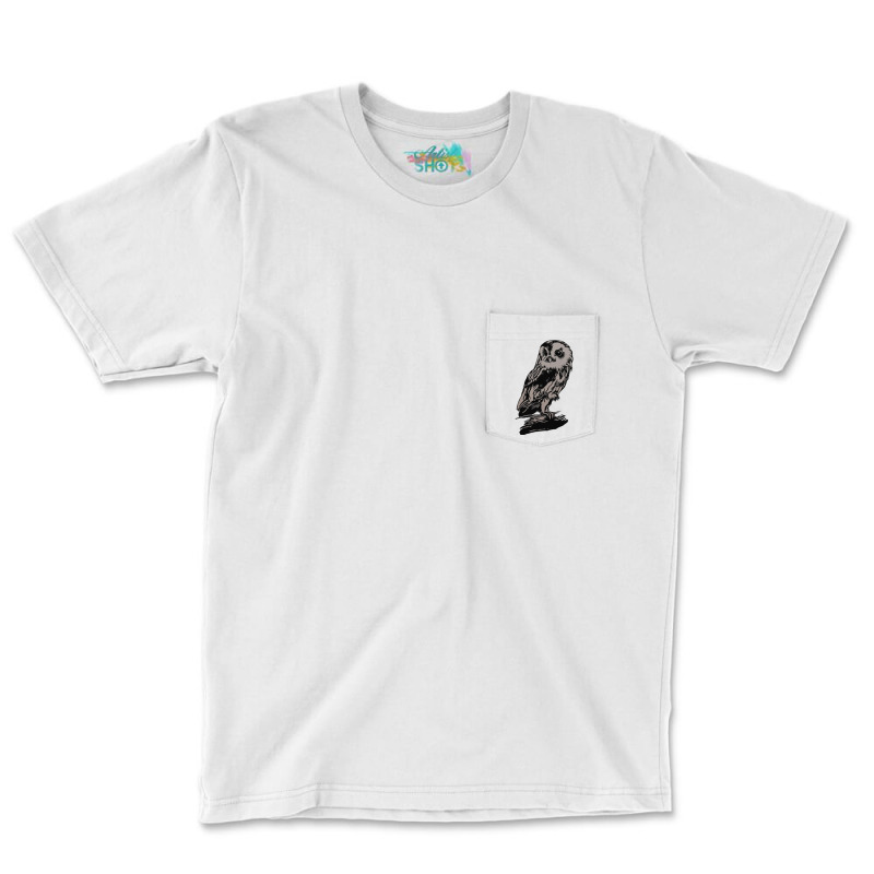 Dark Owl Pocket T-Shirt by didwaycarw | Artistshot