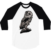 Dark Owl 3/4 Sleeve Shirt | Artistshot