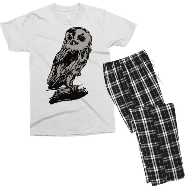 Dark Owl Men's T-shirt Pajama Set by didwaycarw | Artistshot