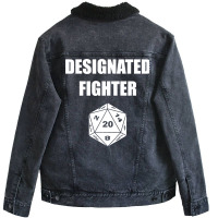 Designated Fighter Unisex Sherpa-lined Denim Jacket | Artistshot