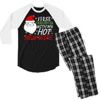 First Christmas With My Hot New Wife 1 Men's 3/4 Sleeve Pajama Set | Artistshot