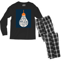 Happiness Can Be Found In A Lightbulb Men's Long Sleeve Pajama Set | Artistshot