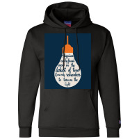 Happiness Can Be Found In A Lightbulb Champion Hoodie | Artistshot