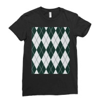 Green And Grey Diamonds Ladies Fitted T-shirt | Artistshot