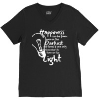 Happiness Can Be Found Sticker Pack V-neck Tee | Artistshot