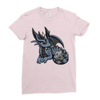 Feisty Dice Dragon Ladies Fitted T-shirt | Artistshot