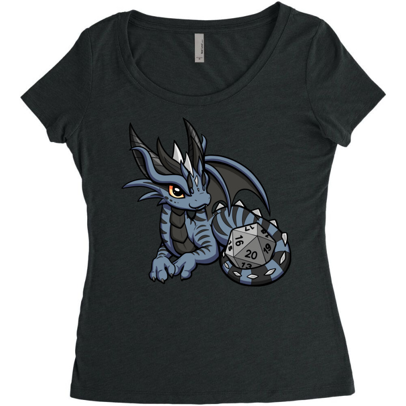 Feisty Dice Dragon Women's Triblend Scoop T-shirt | Artistshot