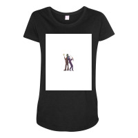 Vampire And Orc Crimefighting Duo Maternity Scoop Neck T-shirt | Artistshot