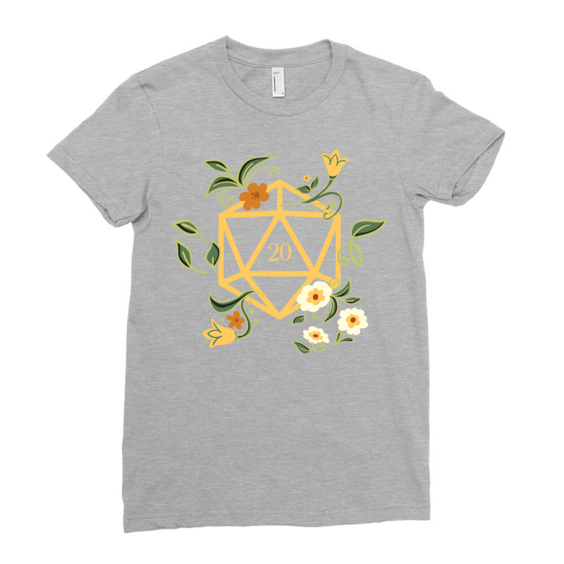 Plant Lovers Polyhedral D20 Dice Tabletop Rpg Ladies Fitted T-shirt | Artistshot