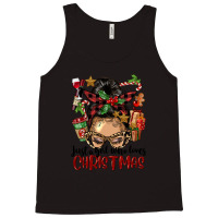 Just A Girl Who Loves Christmas Afro Messy Bun Lig Tank Top | Artistshot