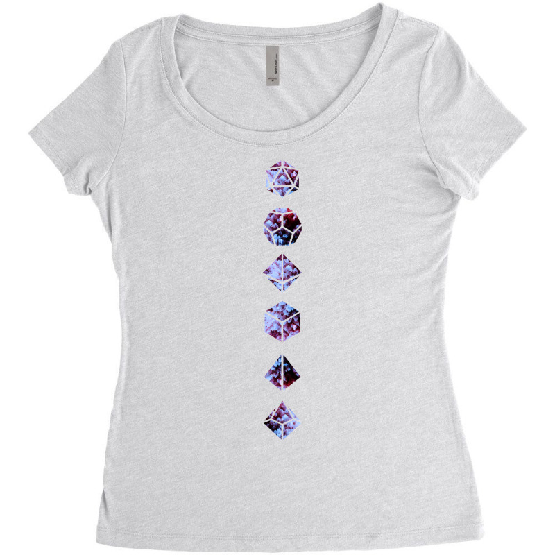 Mulberry Rpg Dice Women's Triblend Scoop T-shirt | Artistshot