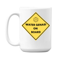 Water Genasi On Board Dnd D20 15 Oz Coffee Mug | Artistshot