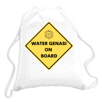 Water Genasi On Board Dnd D20 Drawstring Bags | Artistshot