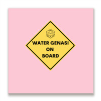 Water Genasi On Board Dnd D20 Metal Print Square | Artistshot