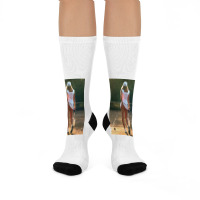 Tennis Girl Martin Elliott Crew Socks | Artistshot