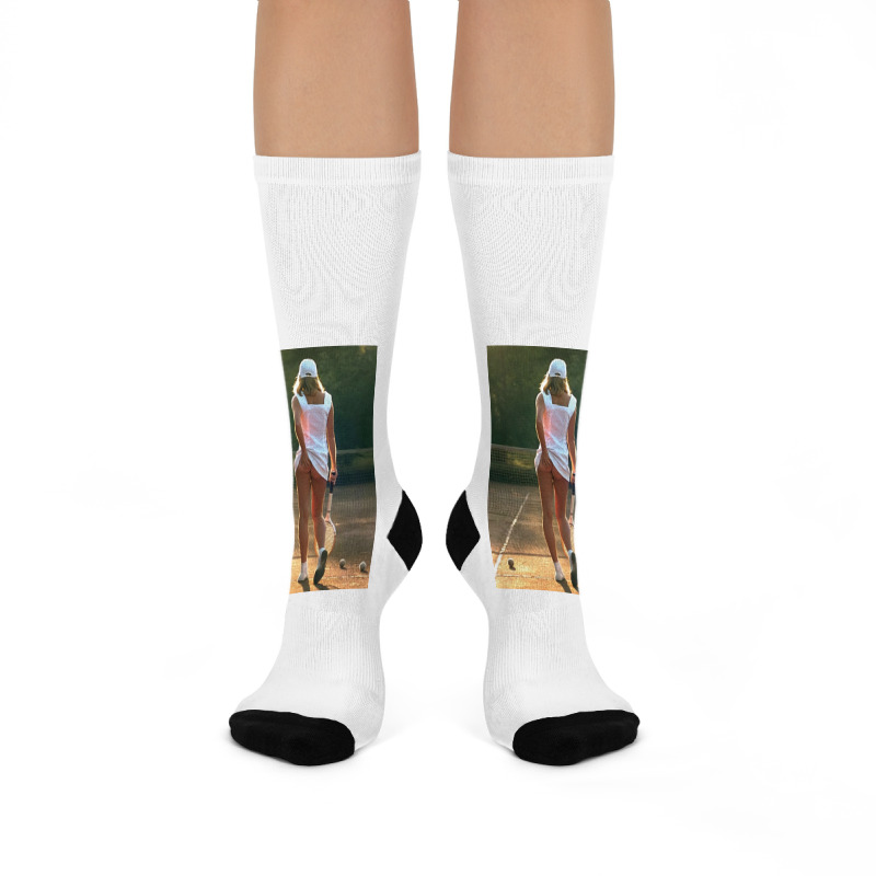 Tennis Girl Martin Elliott Crew Socks | Artistshot