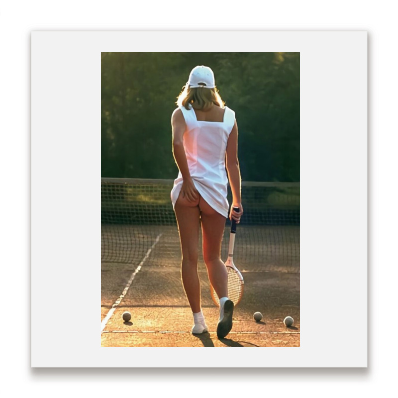 Tennis Girl Martin Elliott Metal Print Square | Artistshot