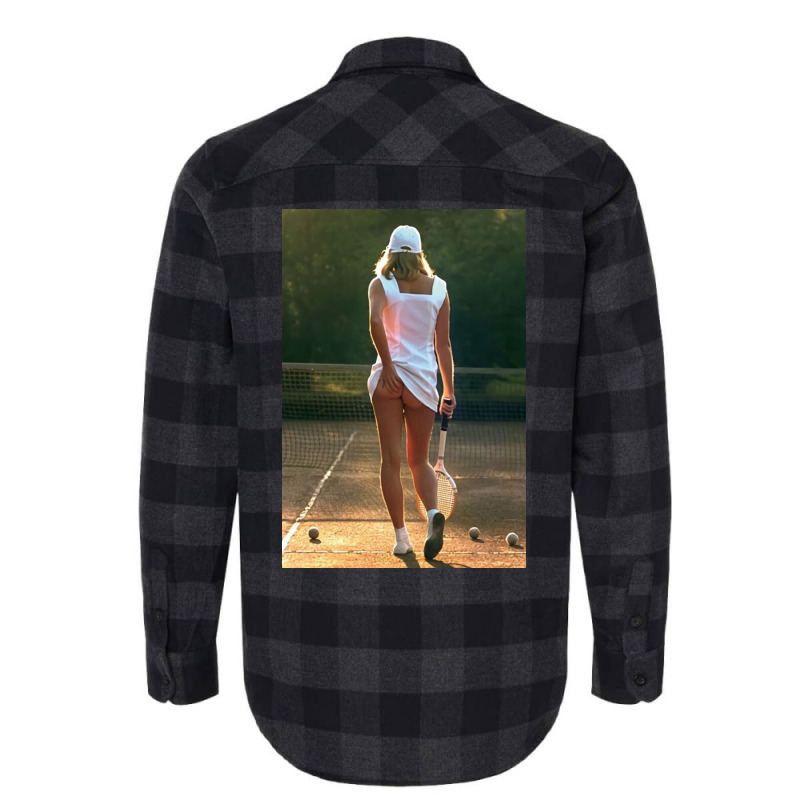 Tennis Girl Martin Elliott Flannel Shirt | Artistshot