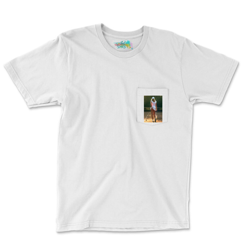 Tennis Girl Martin Elliott Pocket T-shirt | Artistshot