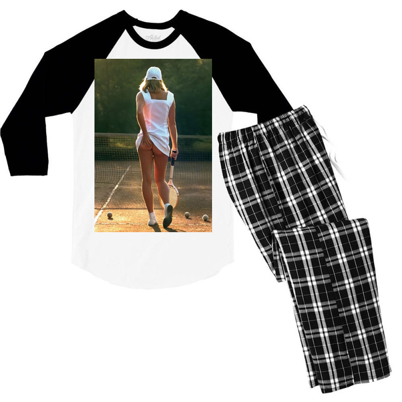 Tennis Girl Martin Elliott Men's 3/4 Sleeve Pajama Set | Artistshot