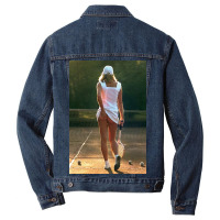 Tennis Girl Martin Elliott Men Denim Jacket | Artistshot