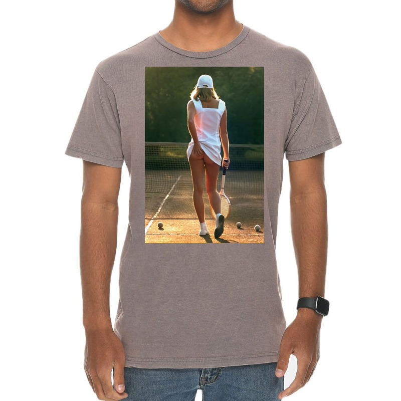 Tennis Girl Martin Elliott Vintage T-shirt | Artistshot