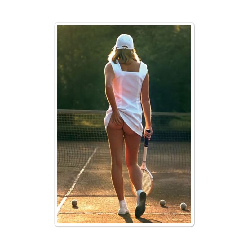 Tennis Girl Martin Elliott Sticker | Artistshot