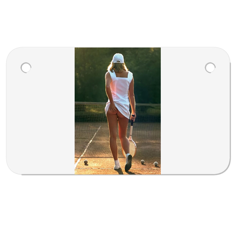 Tennis Girl Martin Elliott Motorcycle License Plate | Artistshot