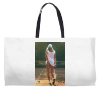 Tennis Girl Martin Elliott Weekender Totes | Artistshot