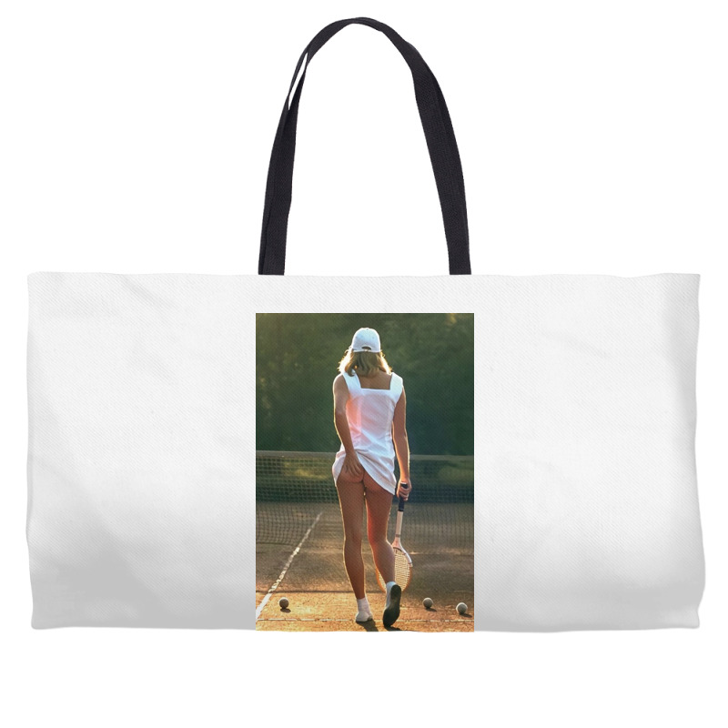 Tennis Girl Martin Elliott Weekender Totes | Artistshot