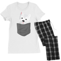 Dog In A Pocket Cute Westie Terrier Lover Puppy T Shirt Women's Pajamas Set | Artistshot