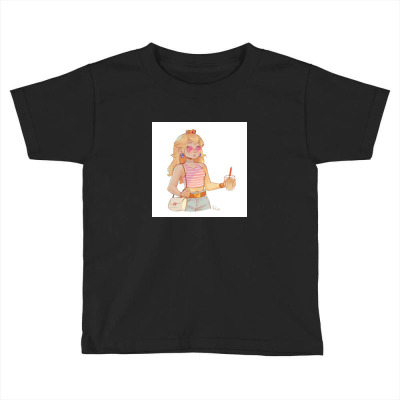 Princess Peach Toddler T-shirt Designed By Sulalahsaniati