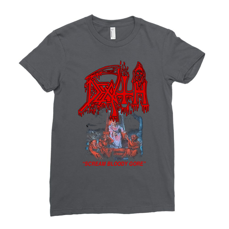 New Death Scream Bloody Gore T Shirt Ladies Fitted T-Shirt by candleardikas | Artistshot