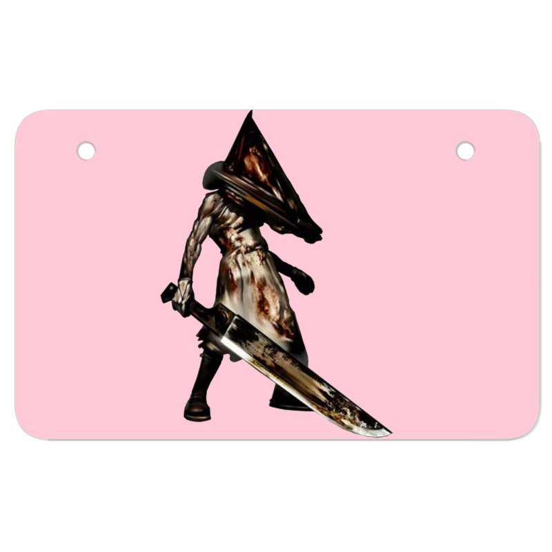 Pyramid Head (red Pyramid Thing) Atv License Plate | Artistshot