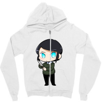 The Chibi Cartoon Fun Zipper Hoodie | Artistshot