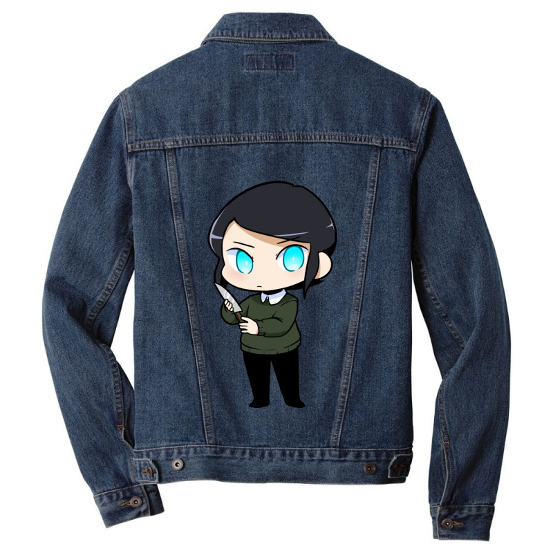 The Chibi Cartoon Fun Men Denim Jacket by rondeyadi | Artistshot