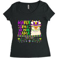 Mardi Gras No Prob Llama Carnival Mask Fat Tuesday Women's Triblend Scoop T-shirt | Artistshot