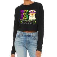 Mardi Gras No Prob Llama Carnival Mask Fat Tuesday Cropped Sweater | Artistshot