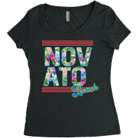 Neon Novato Beach Women's Triblend Scoop T-shirt | Artistshot