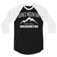 Agnes Mounain Washingon Climbing Summit Club Outdo 3/4 Sleeve Shirt | Artistshot