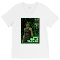 Trinity   The Matrix   Japanese V-neck Tee | Artistshot