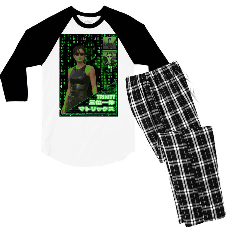 Trinity   The Matrix   Japanese Men's 3/4 Sleeve Pajama Set by hridoyhalbex | Artistshot