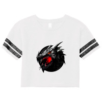 Mandala Black Dragon Scorecard Crop Tee | Artistshot