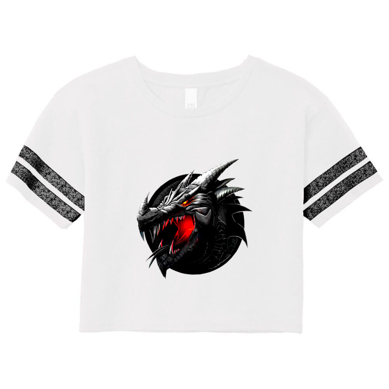 Mandala Black Dragon Scorecard Crop Tee by kir.in_prj | Artistshot