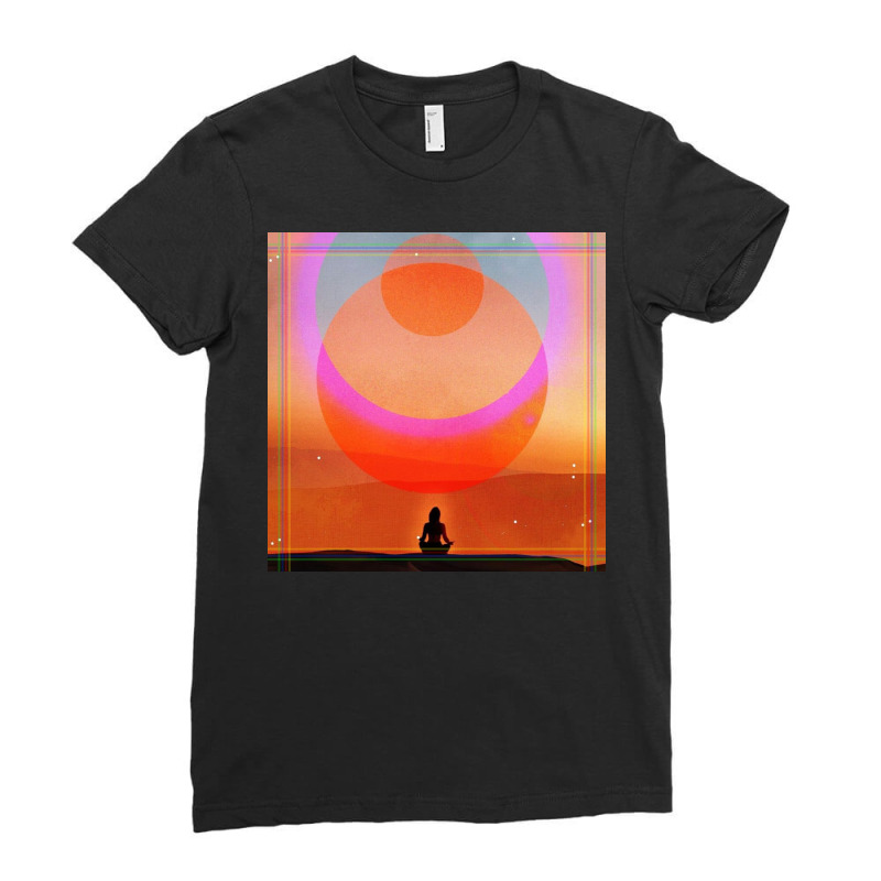 Meditation In The Desert Ladies Fitted T-Shirt by nonot | Artistshot